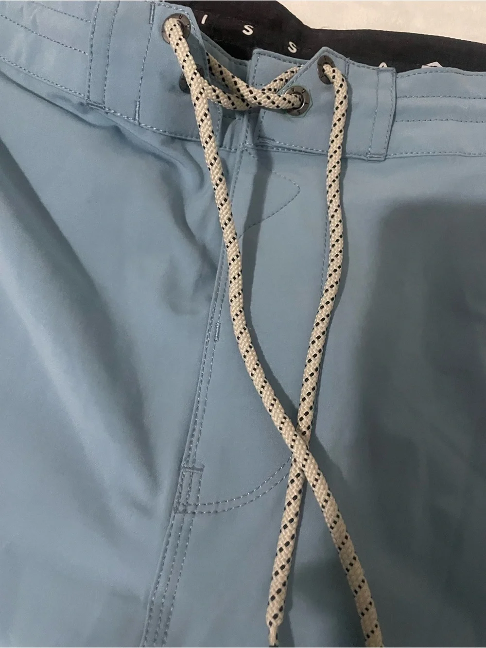Vissla Pale Blue Elastic-Waist Swim Shorts